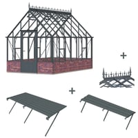 Robinsons Rushmoor Anthracite 8ft x 14ft **Ultimate Package**